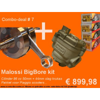# 6 - Malossi Big Bore kit Piaggio scooters 86cc Cilinder+Krukas