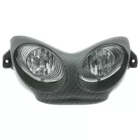 Twin Koplamp Masker Autoglas Yamaha Aerox / Nitro Carbon Look CE-Markering