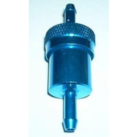 Benzinefilter - Aluminium - Blauw - 6 mm Aansluiting