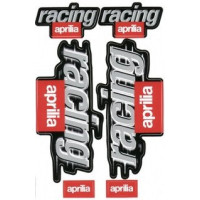 Sticker set - Aprilia racing zwart 6 delig