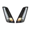 Paar Knipperlichten Voor MOTO NOSTRA 2K22 (-2014) Dynamisch LED Sequentieel Licht Dagrijlicht (E-markering) Vespa GT, GTL, GTV, GTS 125-300 Gerookt