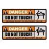 Sticker - Do not touch! (2 stuks)