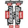 Sticker set - Aprilia racing zwart 6 delig
