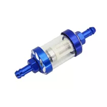 Benzinefilter CNC 8mm - Kleur: Blauw